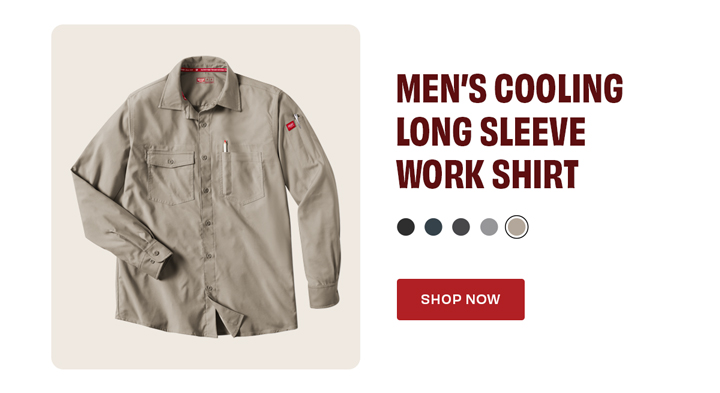 Men's Cooling Long Sleeve Work Shirt